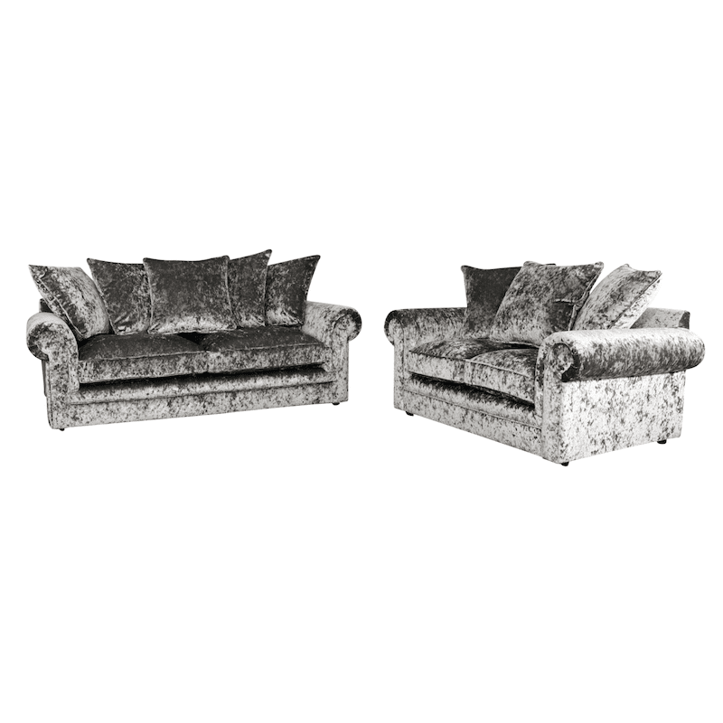 Crushed Velvet Furniture Sofas Beds, Crushed Velvet Sofa Covers Uk